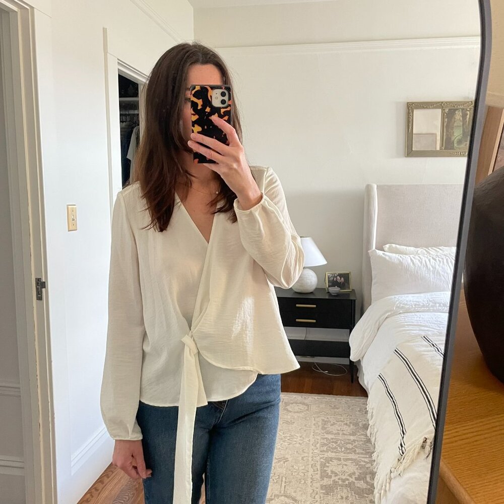 Topshop White Blouse